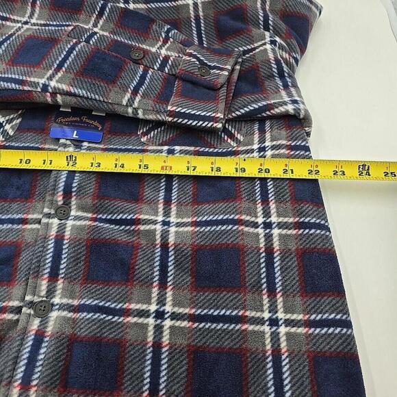 Freedom Foundry Men’s Super Plush Casual Outdoorsy Rugged Sherpa L Flannel NEW - Picture 8 of 13